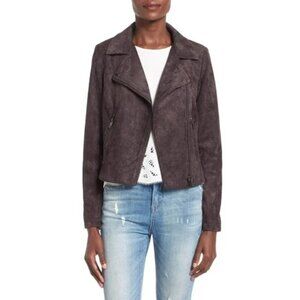ASTR The Label Faux Suede Moto Jacket